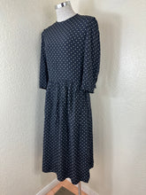 Load image into Gallery viewer, Archival Vintage 70s Chanel Creations Polka Dot Dress by Philippe Guibourge S Small 4 5 6

