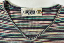 Load image into Gallery viewer, Vintage 90s Missoni Sport Multi-Stripe Knit Dress - Made in Italy - IT 46 US S M 4 6
