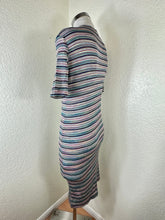 Load image into Gallery viewer, Vintage 90s Missoni Sport Multi-Stripe Knit Dress - Made in Italy - IT 46 US S M 4 6
