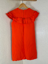 Load image into Gallery viewer, Miu Miu 2015 Vibrant Orange Ruffle Shift Mini Dress Size IT 38 US XS S 0 2 4
