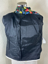 Load image into Gallery viewer, Escada Beni Floral Print Matelasse One-Button Jacket Blazer Black Size Small 38 4 6
