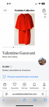 Load image into Gallery viewer, VALENTINO Grey Wool Blend Cape Sheath Mini Dress Small To Medium 40 6 7
