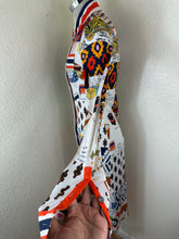Load image into Gallery viewer, Tory Burch Laurence Patchwork Shirtdress David Hicks Runway Silk Blend XS 0 2
