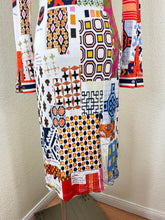 Load image into Gallery viewer, Tory Burch Laurence Patchwork Shirtdress David Hicks Runway Silk Blend XS 0 2
