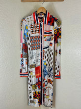 Load image into Gallery viewer, Tory Burch Laurence Patchwork Shirtdress David Hicks Runway Silk Blend XS 0 2
