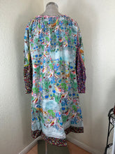 Load image into Gallery viewer, Rare TSUMORI CHISATO Japan Whimsical Woodland Fox Bird Cotton Maxi Dress Small Med 2 4
