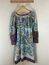 Load image into Gallery viewer, Rare TSUMORI CHISATO Japan Whimsical Woodland Fox Bird Cotton Maxi Dress Small Med 2 4
