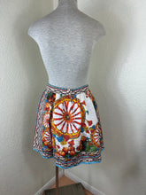 Load image into Gallery viewer, Dolce &amp; Gabbana Carretto Siciliano Print Embossed Jacquard Mini Skirt XS Small 2 4
