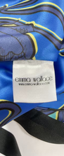 Load image into Gallery viewer, Emma Wallace Blue Floral Satin Marieanne Bustier Wrap Top Size US 2 / UK 6 Small
