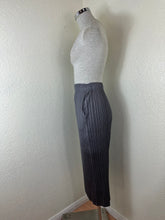 Load image into Gallery viewer, Pleats Please Issey Miyake Gray Pleated Long Skirt 2 Pockets Small 1 2

