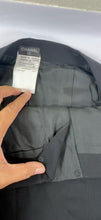 Load image into Gallery viewer, Vintage Chanel 2000 00T Zipper Detail Wool Pencil Skirt Black FR 40 US 7 8 Medium
