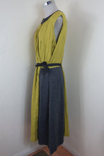 Load image into Gallery viewer, ANTONIO MARRAS Green Grey Casual Sleeveless Rayon Wool Dress Large XL 46
