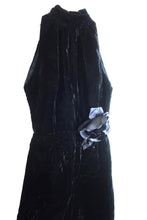 Load image into Gallery viewer, Vintage BB Collections Barbara Barbara Black Velvet Jumpsuit Evening Small 0 2 4
