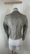Load and play video in Gallery viewer, SYLVIE SCHIMMEL Paris "Declic Bis" Lambskin Leather Jacket Taupe FR 40 US 0 2 4 6 Small
