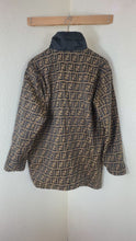Load and play video in Gallery viewer, Vintage FENDI Jeans Zucca Monogram Reversible Jacket Unisex Oversize IT 38 / US XS
