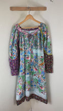 Load and play video in Gallery viewer, Rare TSUMORI CHISATO Japan Whimsical Woodland Fox Bird Cotton Maxi Dress Small Med 2 4
