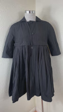 Load and play video in Gallery viewer, Comme des Garcons 2016 Blue Witches Shrunken Pleated Jacket Coat Small 0 2 4
