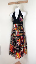 Load and play video in Gallery viewer, Vintage Jean Paul Gaultier Soleil Patchwork Mesh Backless Halter Maxi Dress XS Rare Y2K Small 0 2 4
