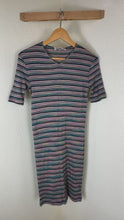 Load and play video in Gallery viewer, Vintage 90s Missoni Sport Multi-Stripe Knit Dress - Made in Italy - IT 46 US S M 4 6
