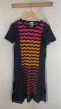Load and play video in Gallery viewer, M Missoni Black Knit Wave Panel Midi Dress - Size IT 40 / US Small 2 4
