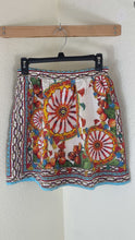 Load and play video in Gallery viewer, Dolce &amp; Gabbana Carretto Siciliano Print Embossed Jacquard Mini Skirt XS Small 2 4
