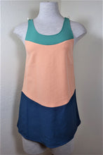Load image into Gallery viewer, CHANEL Rayon Sleeveless Tank Top Blouse Green Blue Cream Small Sz 34 2 3 4
