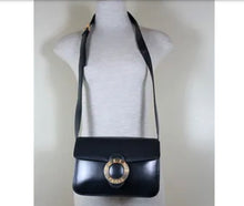Load image into Gallery viewer, Vintage CELINE Calf Leather Black Box Bag Round Emblem

