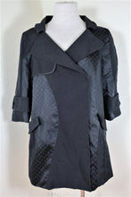 Load image into Gallery viewer, Louis VUITTON Black Signatures LV Monograms Black Coat Cape Jacket S 36 2 3 4 Small
