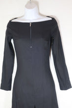 Load image into Gallery viewer, Vintage Gianni VERSACE Black Sexy Long Sleeves  Dress LBD Small 2 4
