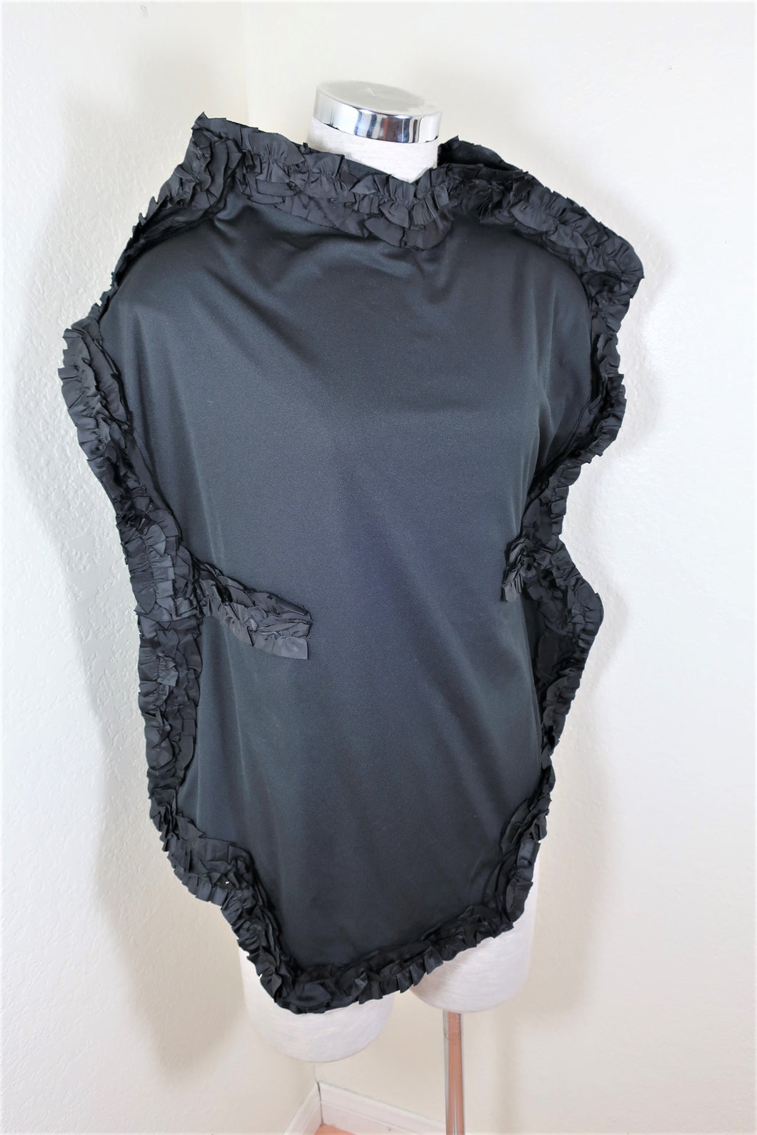 COMME DES GARCONS Black Japan Sleeveless Top Blouse Shirt Small 2 3 4