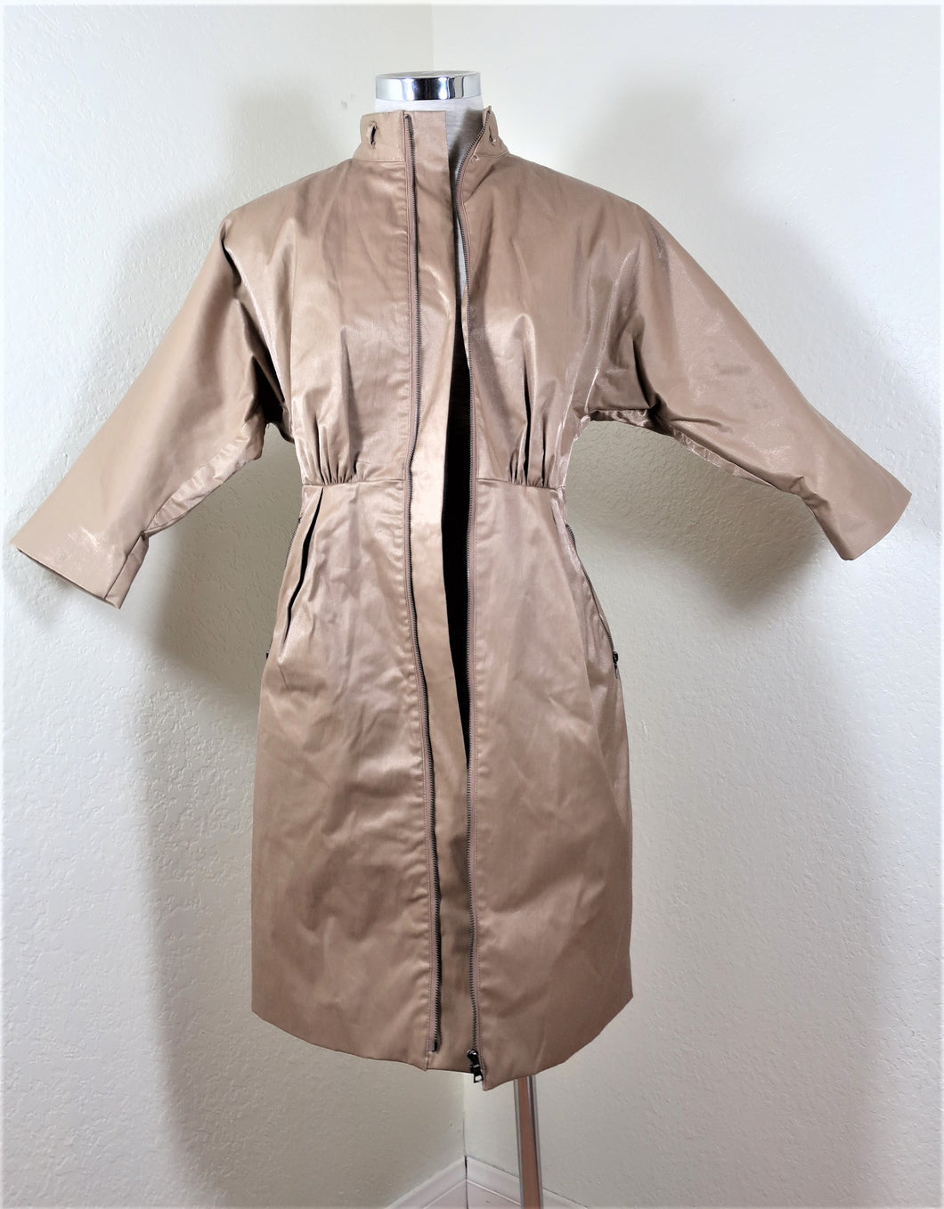 Vintage MARNI Shimmer 3/4 Sleeves Coat Dress Small 36 2 3 4 Small