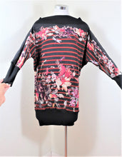 Load image into Gallery viewer, Jean Paul GAULTIER Soliel Floral Dragonflies Printed Shirt Top Blouse Mini Dress Small 4 5 6
