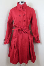 Load image into Gallery viewer, MARNI Maroon Cotton Belted Coat Dress Medium 42 7 8 10
