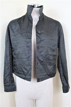 Load image into Gallery viewer, Vintage PRADA Nylon Logo Signatures Black Biker Windbreaker Jacket Small 38 4 5 6
