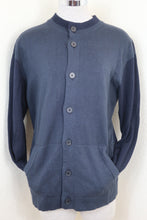 Load image into Gallery viewer, LOUIS VUITTON Black Grey 2Tone Cotton Button Cardigan Sweater Jacket Medium 6 7 8

