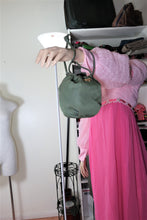 Load image into Gallery viewer, PRADA Sage GREEN Nylon Leather Drawtop Pouch Hand Bag Handbag
