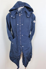 Load image into Gallery viewer, MONCLER Grey Hooded Zip Long Windbreaker Rain Jacket Small XS 0 1 2
