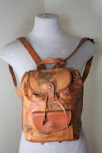 Load image into Gallery viewer, Vintage Alviero MARTINI Small Geographical Map Backpack Back Bag Italy
