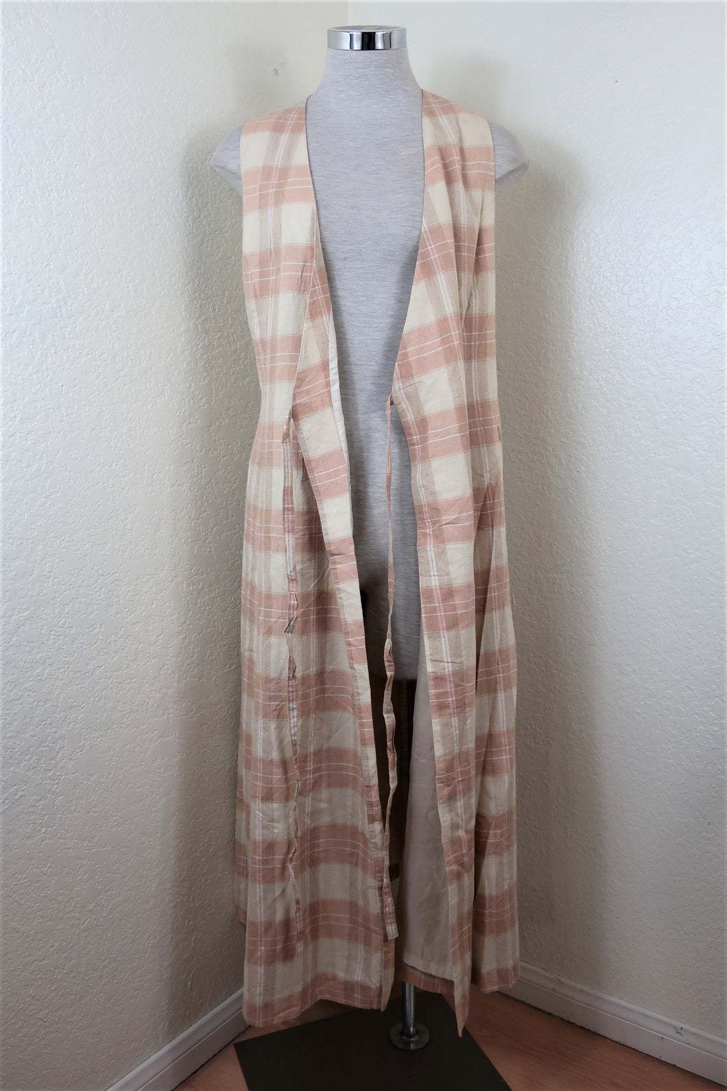 Vintage WILLIS & GEIGER Long Wrap Sleeveless Dress