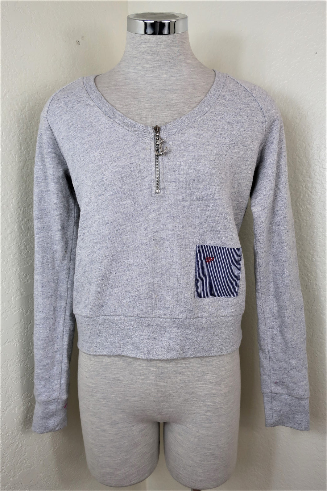 DSQUARED2 Grey Zip Cotton Sweater