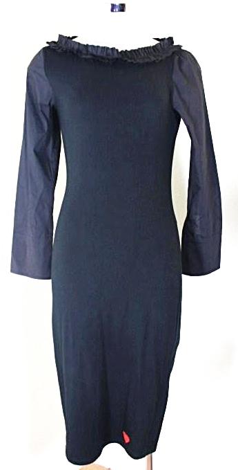 Moschino Jeans New Black Longsleeve Cotton Dress sz. 42 7 8 Italy $1600
