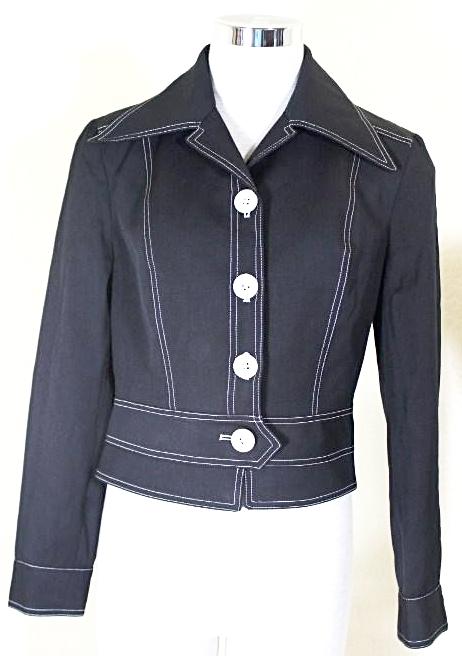Dolce & Gabbana D&G Black Blazer Jacket Coat  26/40 2 3 4
